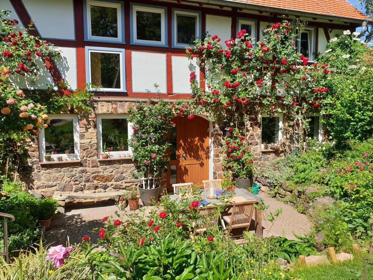 Ferienhaus Burgblick Münzenberg Buitenkant foto